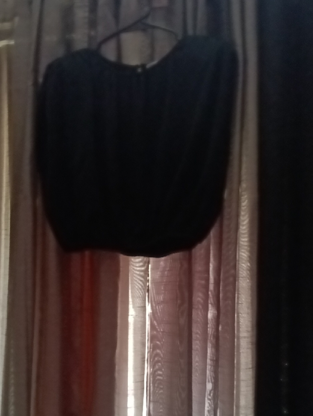 Zara Black Women's Top with Label Detail
